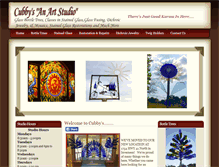 Tablet Screenshot of cubbysartstudio.com